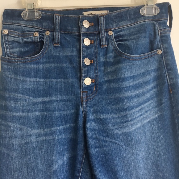 Madewell Cali Demi boot cut jeans chewed hem - Picture 7 of 8